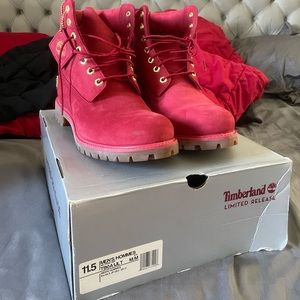timberland boots men limited edition red